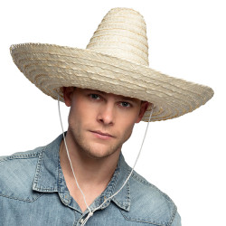 Mexický slamenný klobúk sombrero Puebla
